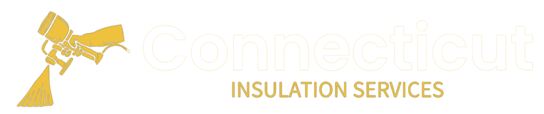 Transparent Banner for website for CT Insulation Services with gold lettering